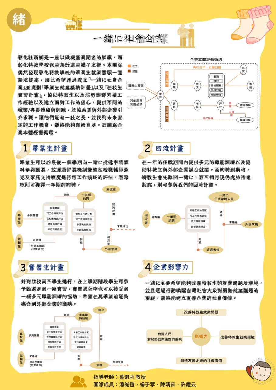 特優：一緒に社會企業